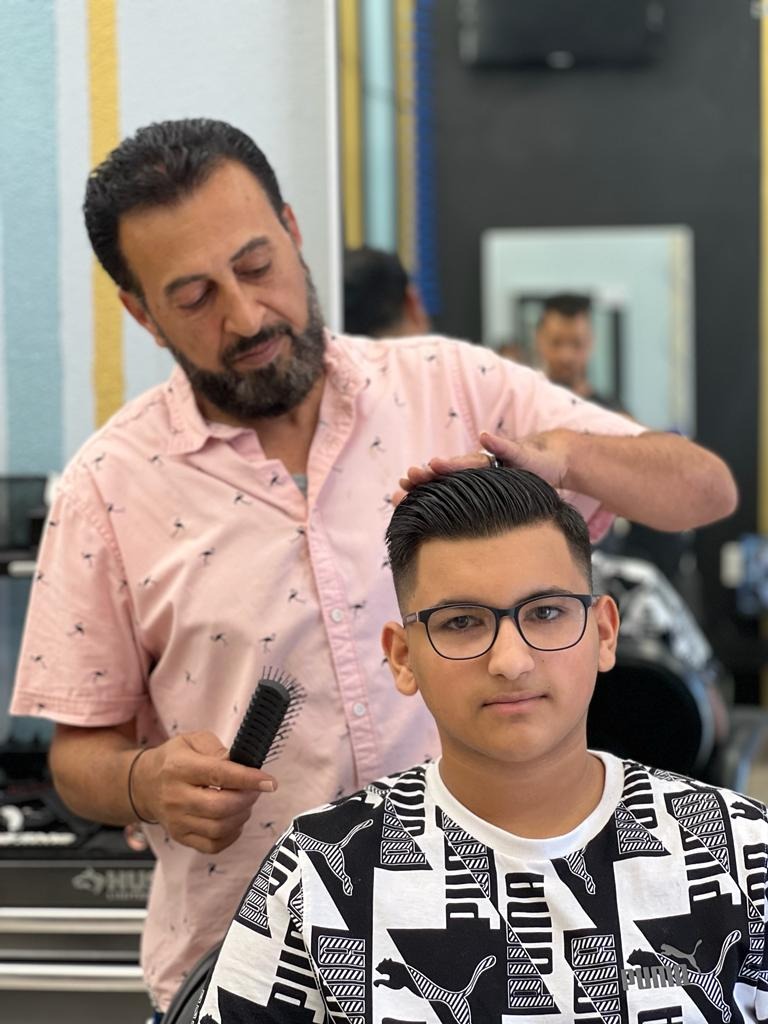 Barber styling boy's hair | KJ Barbershop